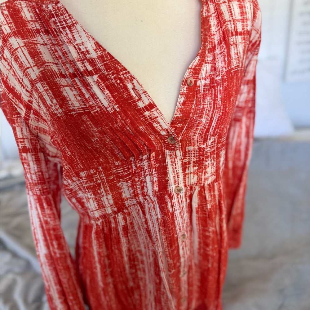 Maeve Long-Sleeve Button-Front